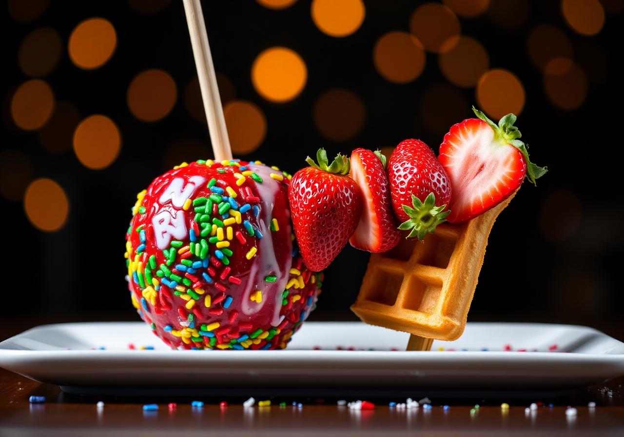 Pomme d'amour & gaufre